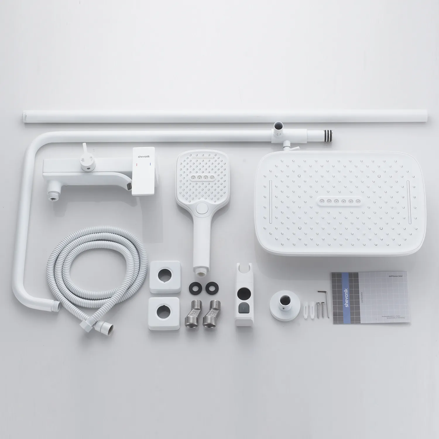 Душевая система Shevanik S4036C, белый