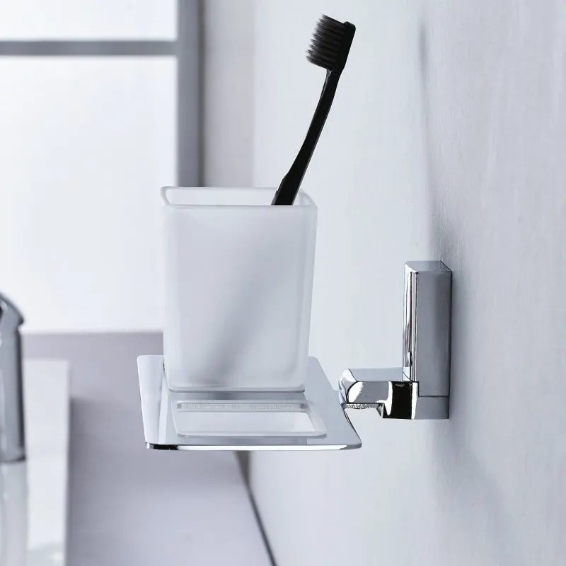 Стакан для ванной комнаты двойной D-Lin D212330, хром