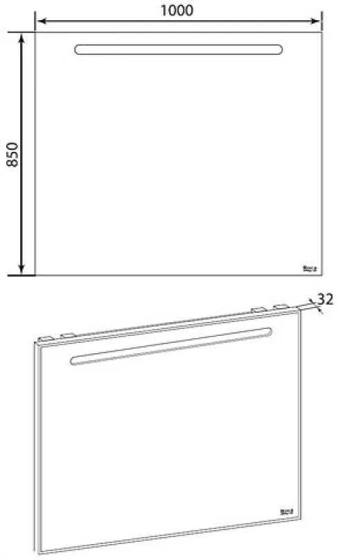 Зеркало Roca Laks 100 (ZRU9302809)