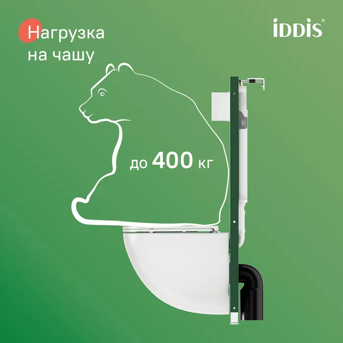 Пневматическая инсталляция IDDIS Профикс Эйр (Profix Air) с клавишей смыва белая (PRA0000i32K)