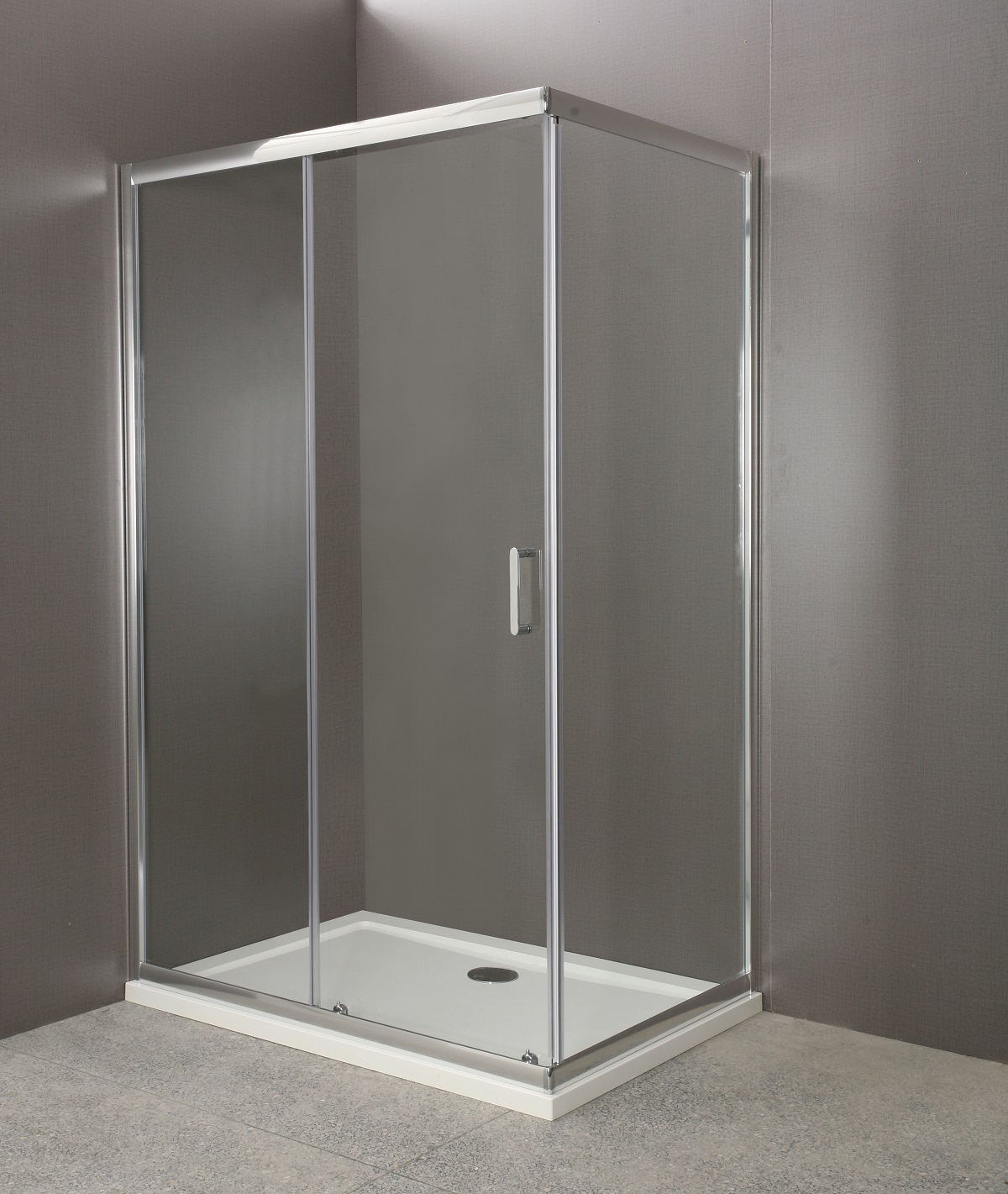 Душевой уголок BelBagno Uno 100x80x185 см, прямоугольный, хром (UNO-AH-1-100/80-C-Cr)