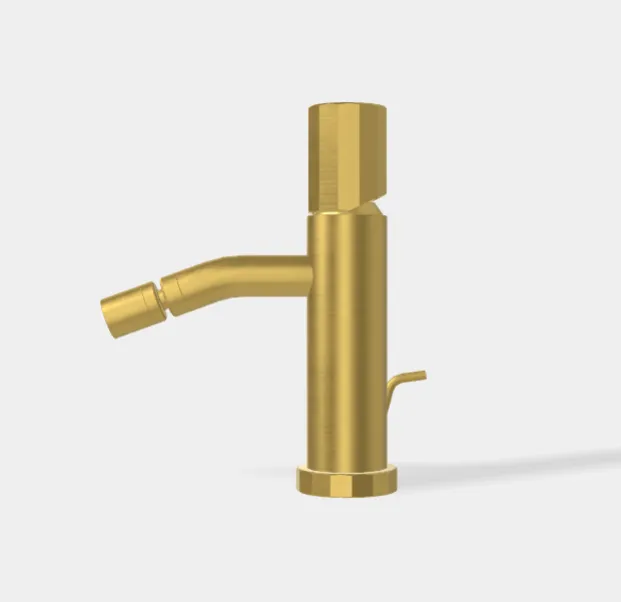 Смеситель для биде Fima Carlo Frattini Spillo Tech, V Collection, золото брашированное (F3032TXSVOS)