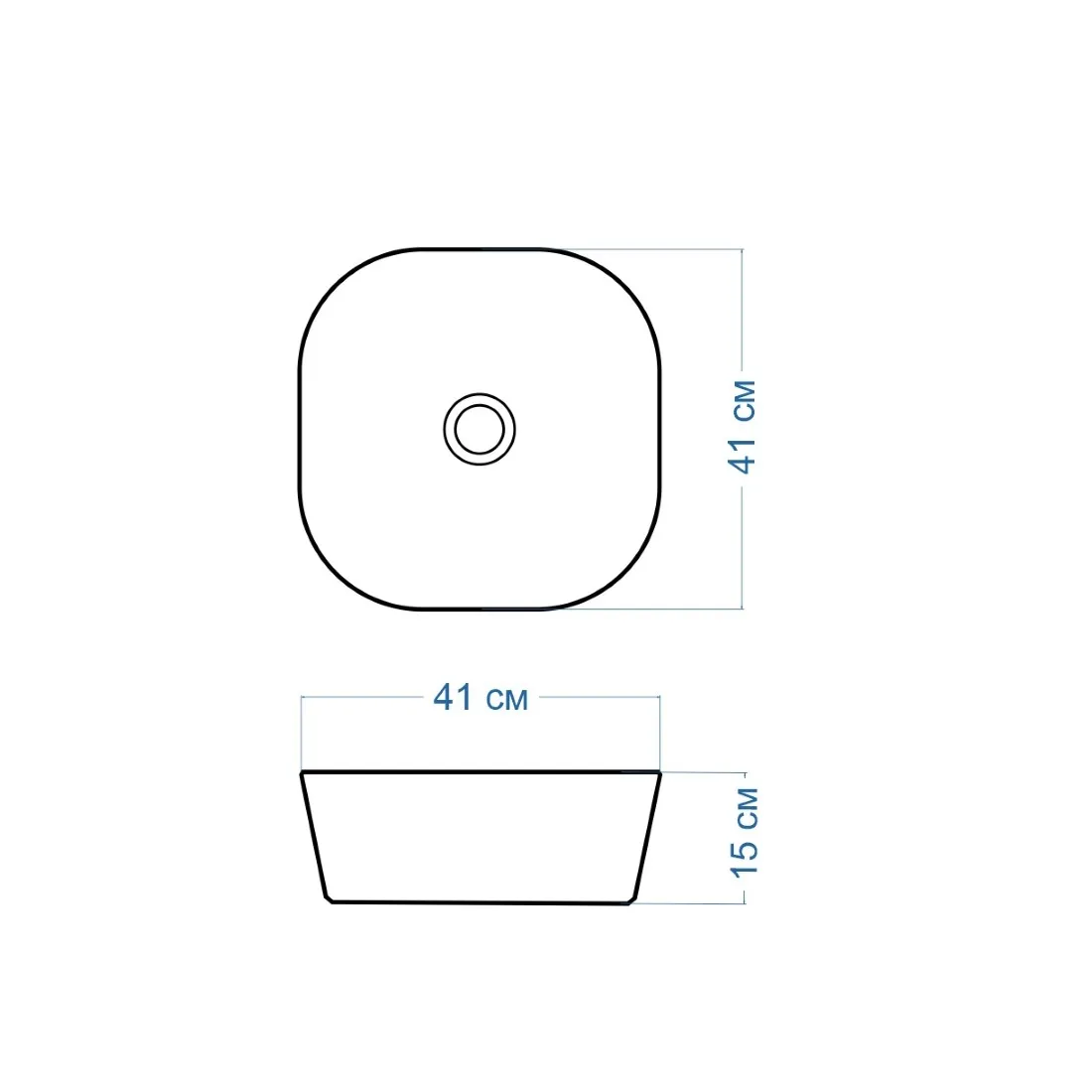 Раковина чаша Maretti FL13NS27-844, белая