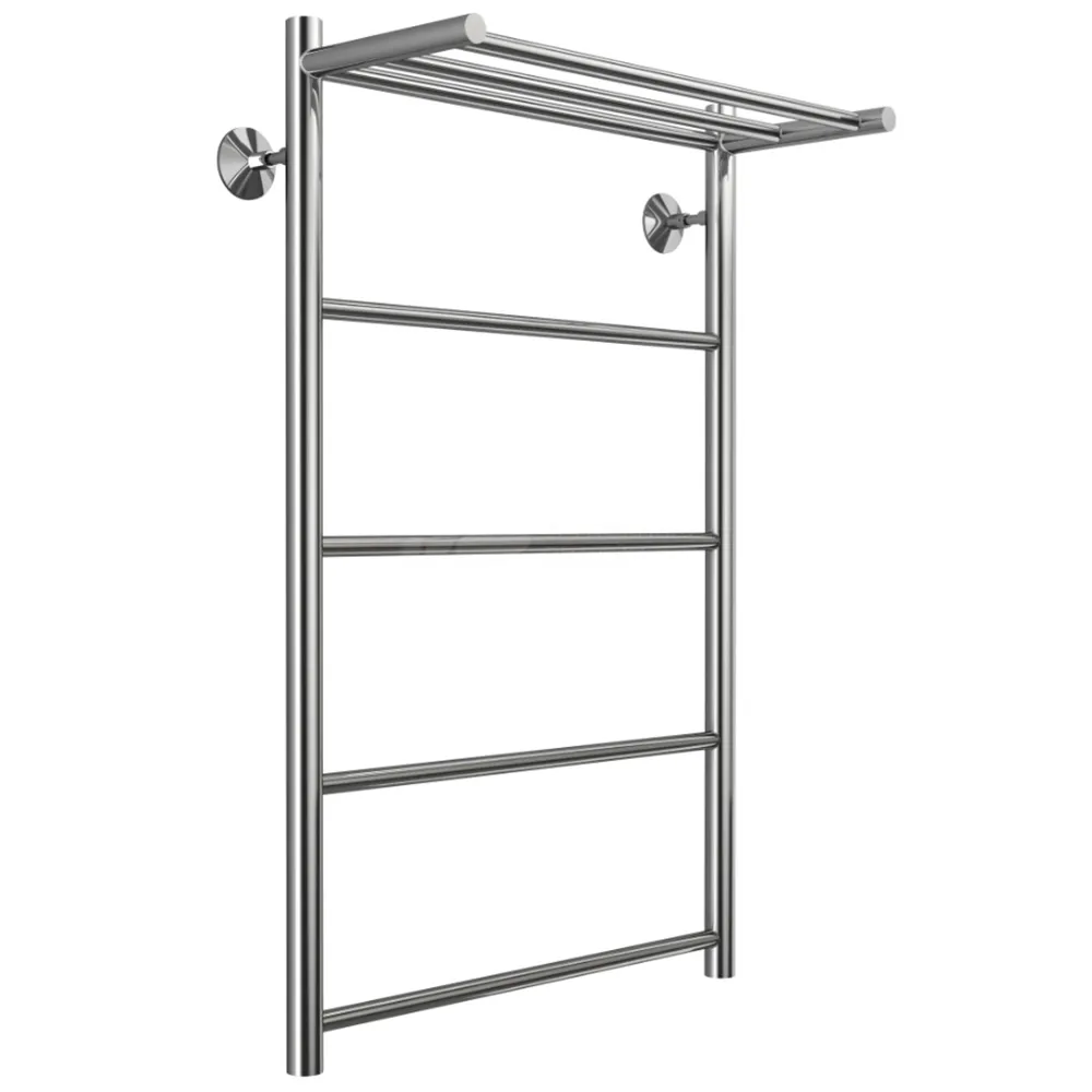 Полотенцесушитель водяной с полкой Stelmix 80x50 см, прямой с полкой