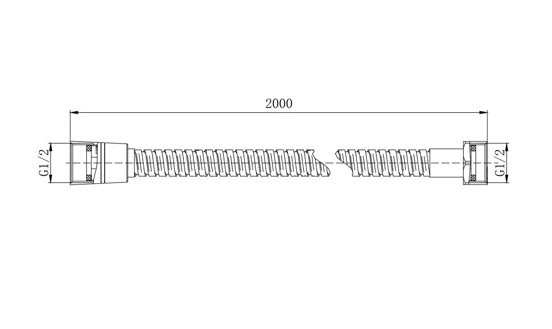 Шланг для душа AQUATEK AQ2102MB, 200 см, матовый черный