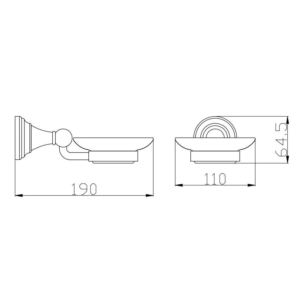 Мыльница Rav Slezak MORAVA MKA0300SM, бронза