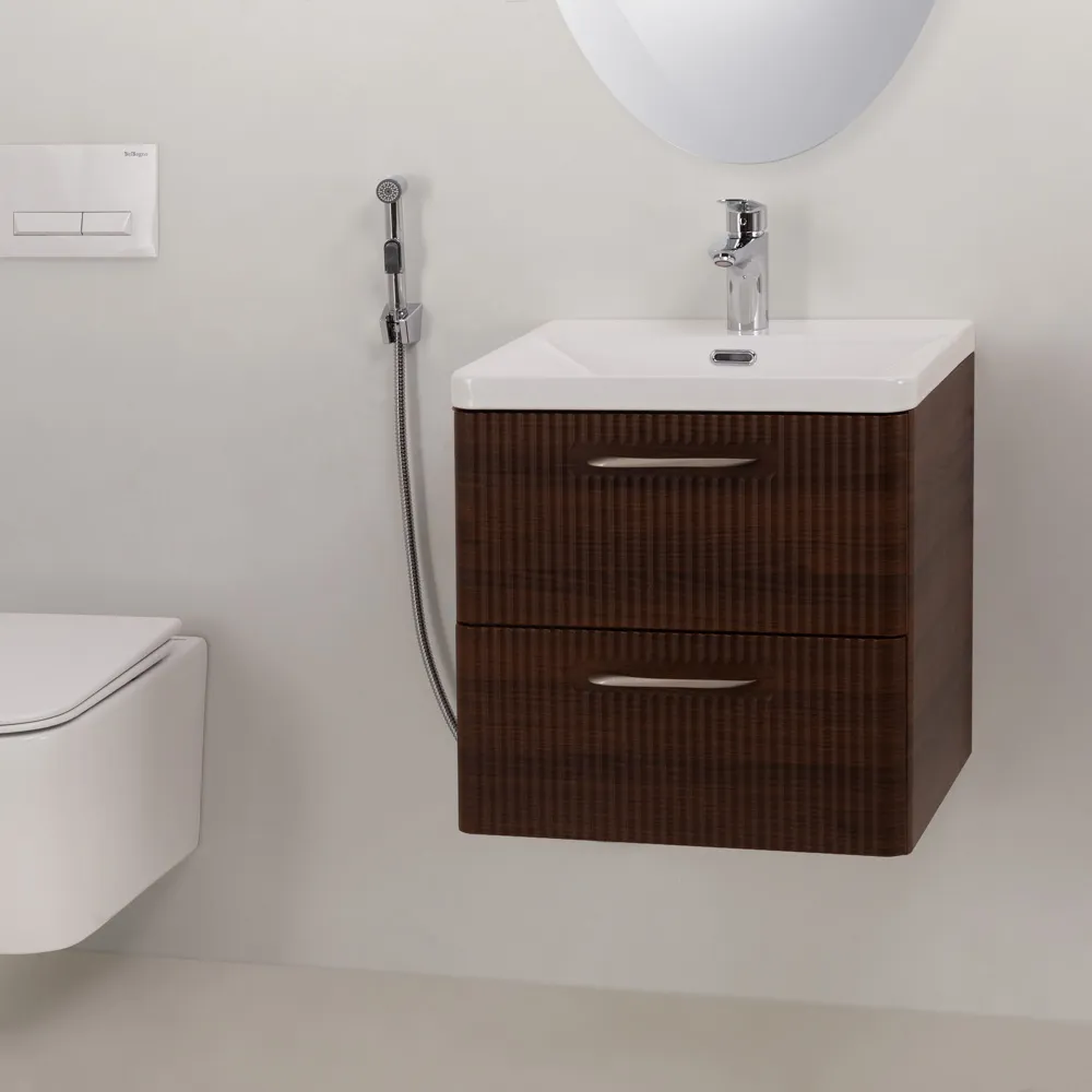 Смеситель для раковины с гигиеническим душем BelBagno Due, хром (DUE-LVM/HGN-CRM-W0)