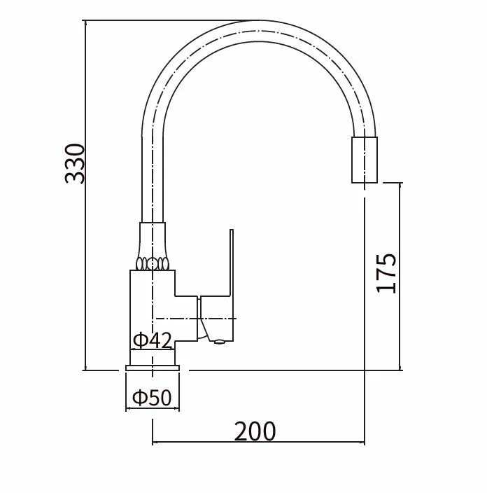Смеситель для кухни FASHUN (A54101-7) 