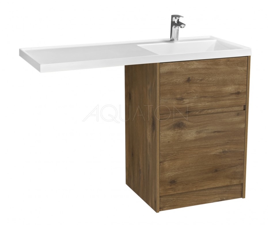 1A2669K1LHDR0 Набор AQUATON: Тумба под раковину Лондри 60 Дуб рустикальный (рак.1A72243KLH010, 1A72843KLH01L заказывается ОТДЕЛЬНО!)