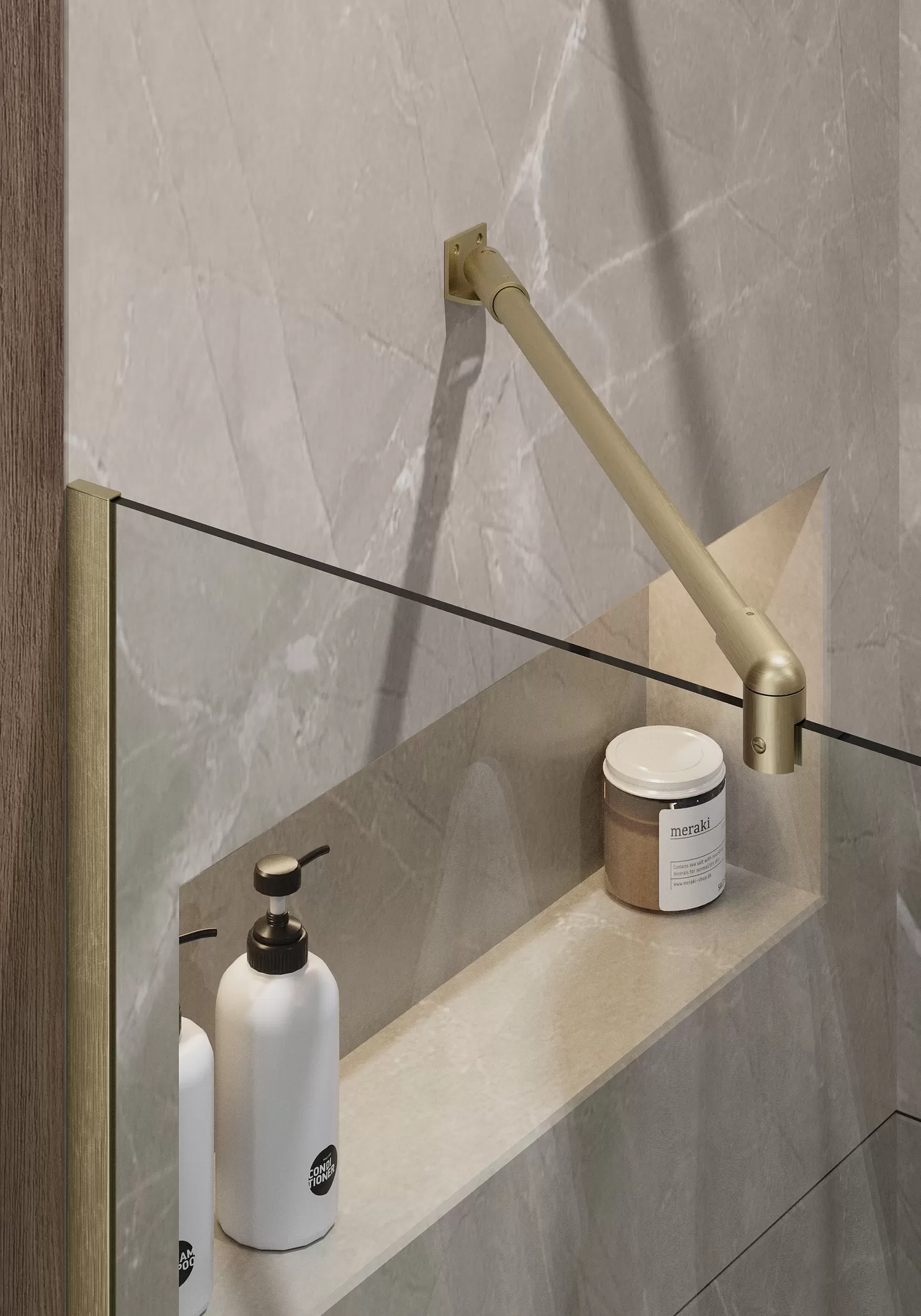 Душевая перегородка TP-890/17C-8 в узком  профиле 1950*890, стекло прозрачное 8 мм  (T13)