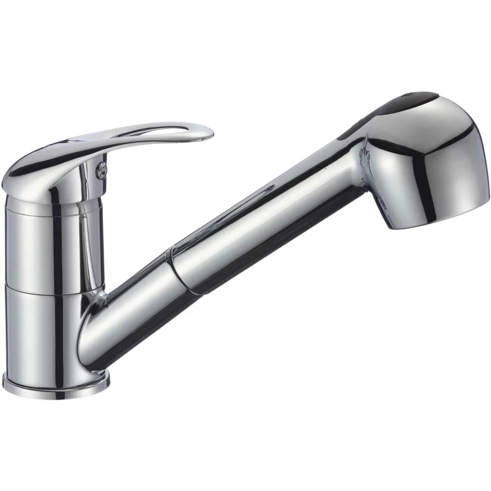 Смеситель для кухни с выдвижной лейкой Fmark FM6003, хром