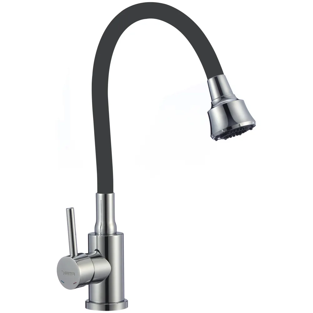 Смеситель для кухни с гибким изливом и режимом душ Fmark FS8288A-01, хром
