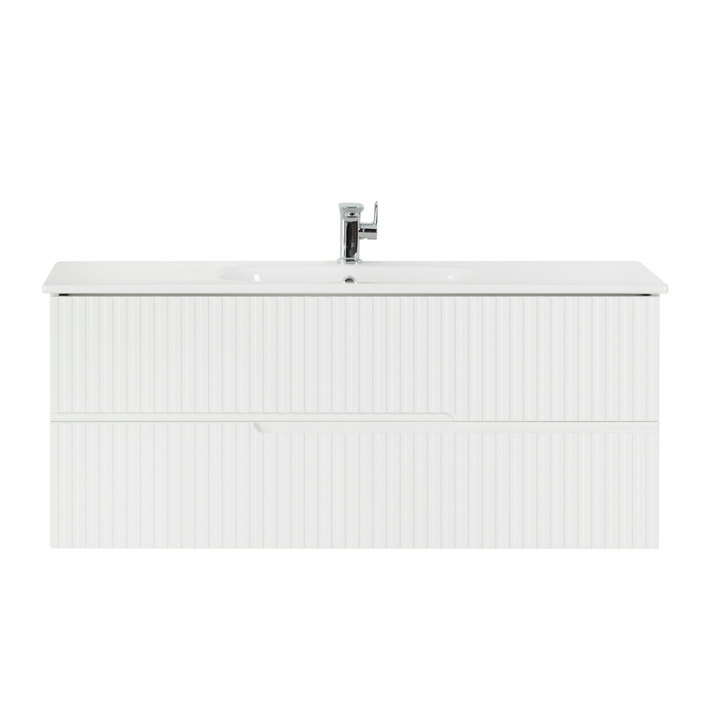 База под раковину подвесная Cezares Duet 1170х450х500, Bianco Opaco (DUET-1200-2C-SO-BO)