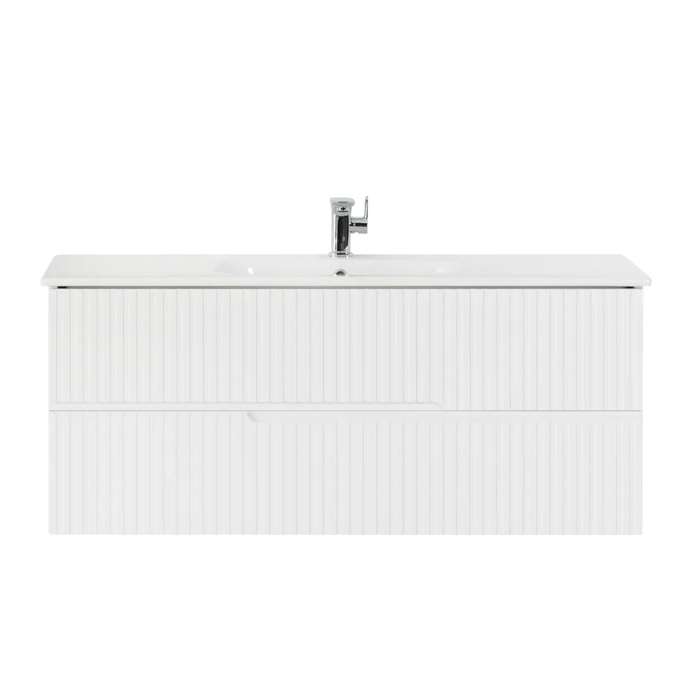 База под раковину подвесная Cezares Duet 1170х450х500, Bianco Opaco (DUET-1200-2C-SO-BO)