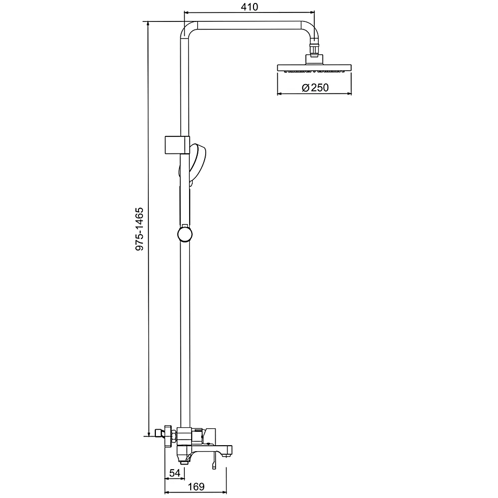 Душевая система GAPPO G2402, хром
