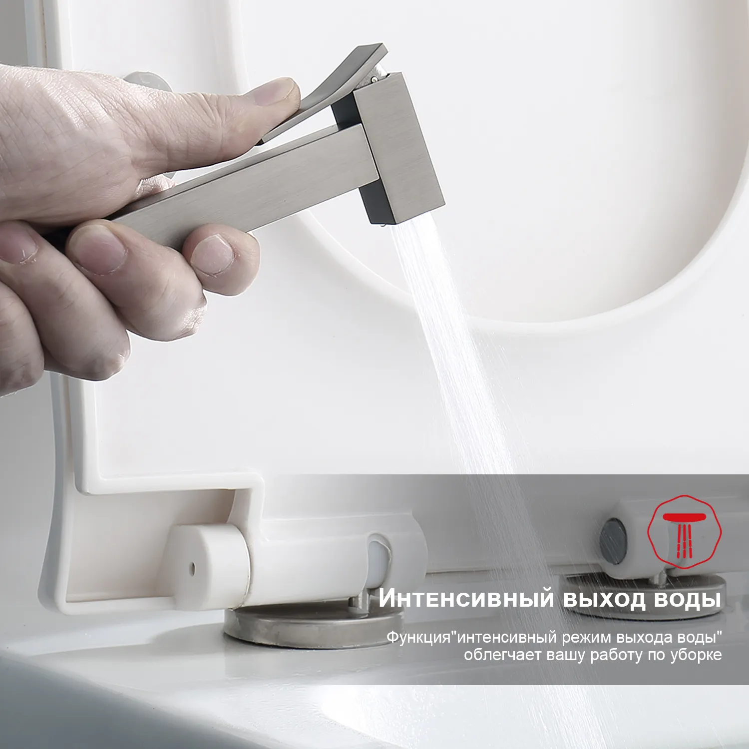 Смеситель Raglo настенный с гигиеническим душем (R01.51.09)