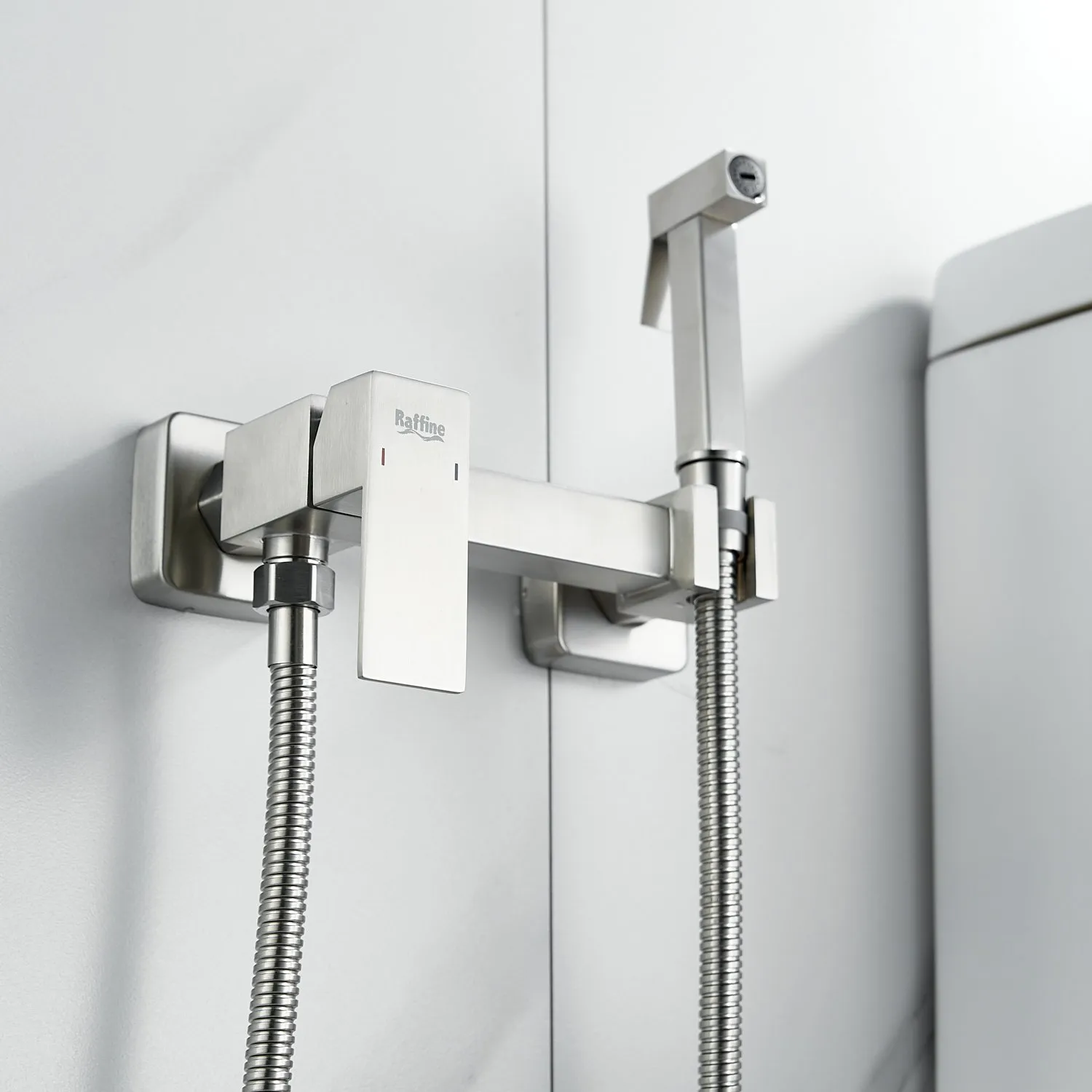 Гигиенический душ со смесителем Raffine F237L, сатин