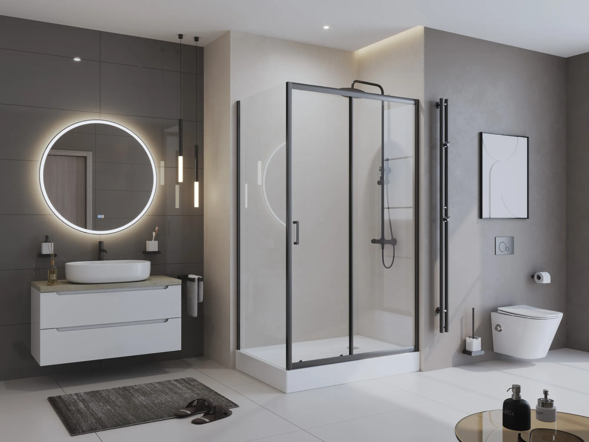 Акриловый поддон BelBagno 1200х800 мм, белый (TRAY-BB-AH-120/80-15-W-L)