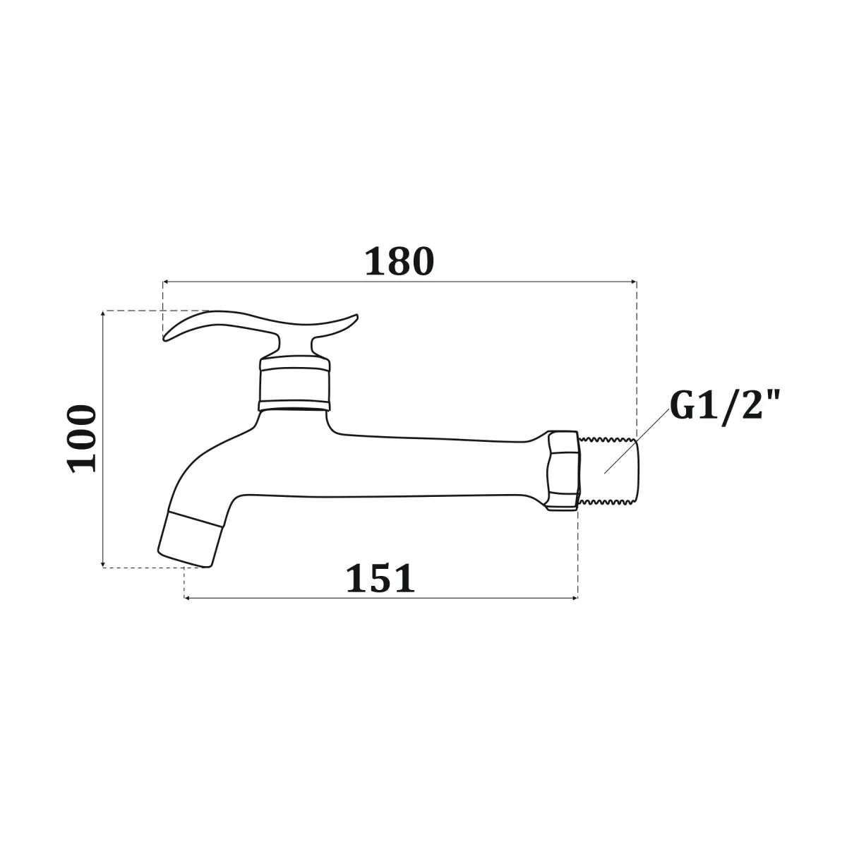 Кран на одну воду Maretti Avorio AV33R11, бронза