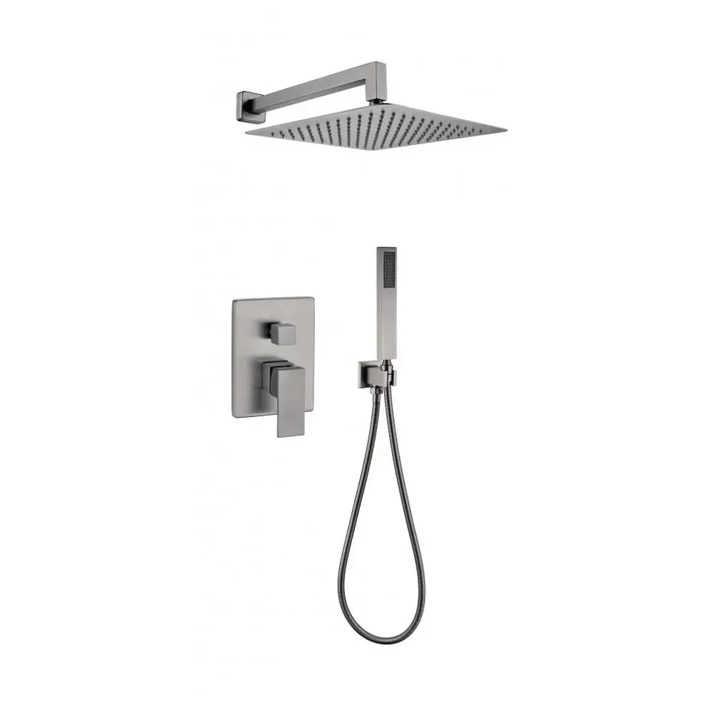 Душевая система встраиваемая (без излива) Grocenberg GB5089BG-3, графит