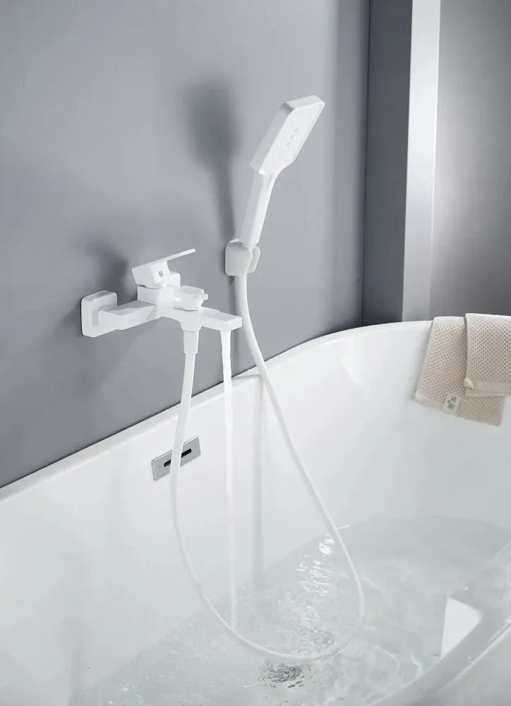 Смеситель для ванны Knotlor KN-22/WY, белый