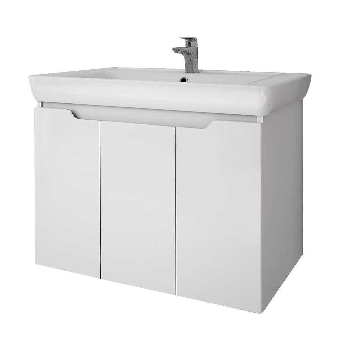 Тумба под раковину подвесная Dreja Q Plus (D) 80 см, белый