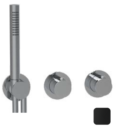 Смеситель для душа Almar Water Control Modular, на 2/3 потребителя, черный матовый (E180133.MB)