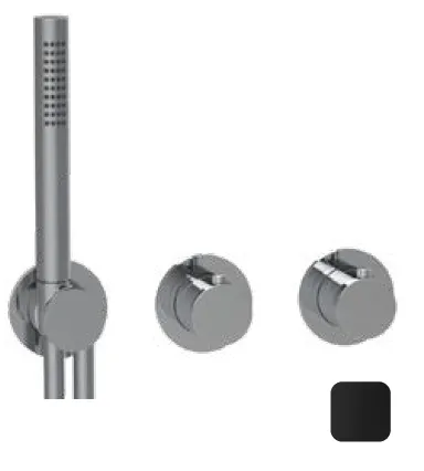 Смеситель для душа Almar Water Control Modular, на 2/3 потребителя, черный матовый (E180133.MB)