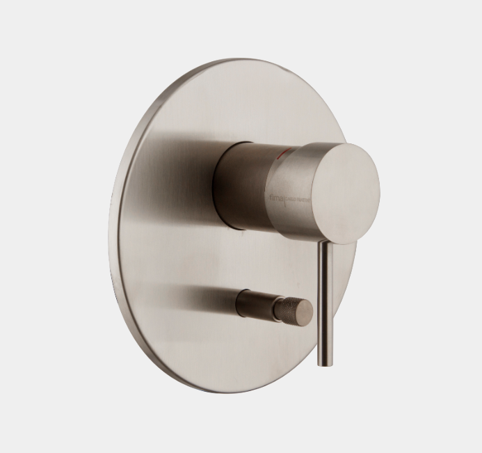 Смеситель для душа Fima Carlo Frattini Spillo Steel, на 2 потребителя, нержавеющая сталь (F3079X2INOX)