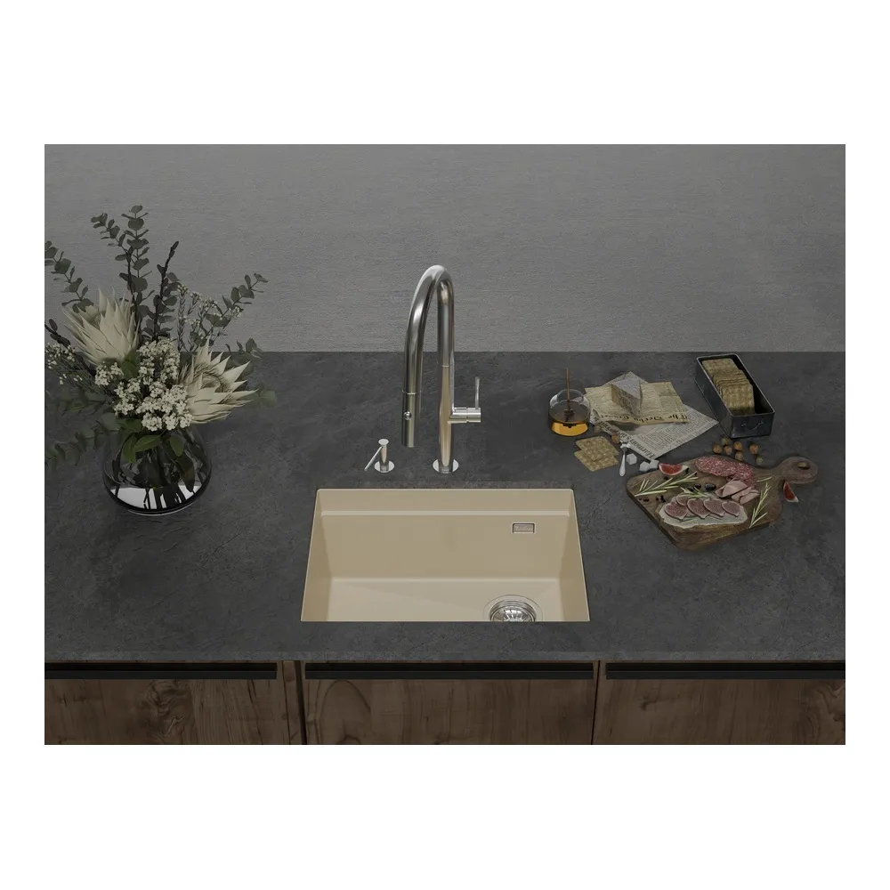 Кухонная мойка Rivelato LINO LN-554-R темно-бежевый