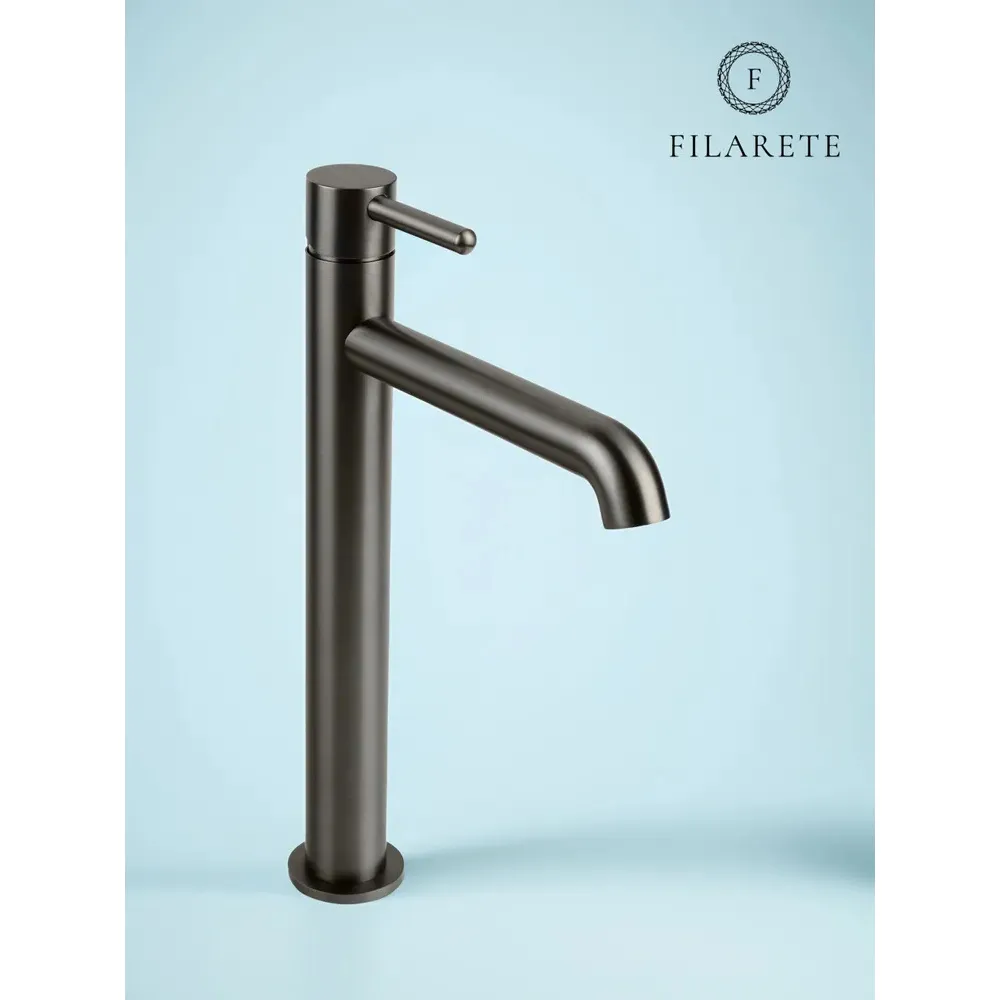 Смеситель для раковины высокий FILARETE Roun FL6020BG, графит