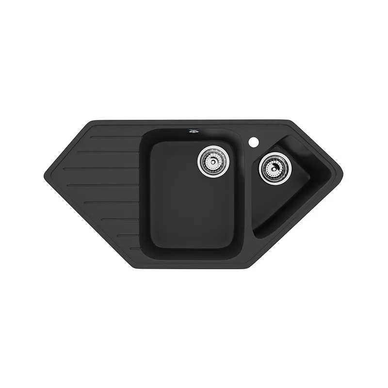 Кухонная мойка Ulgran U-409-344, ультра-черный