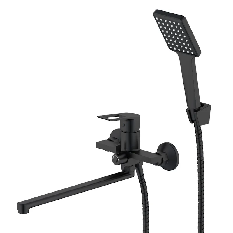 Смеситель "Surf Black" д/ван., с изл. 321 мм, с акс.,  SF31B