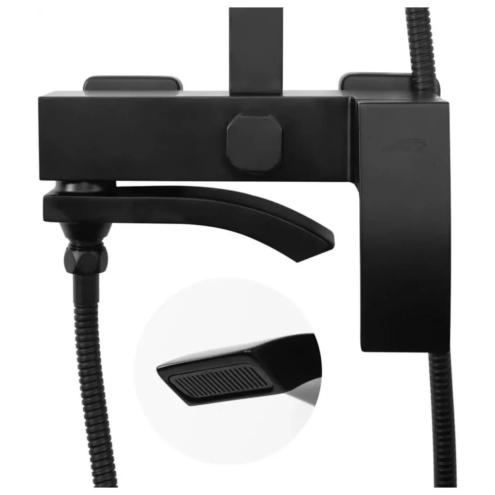 Душевая система Hansberge H5077BL, черный