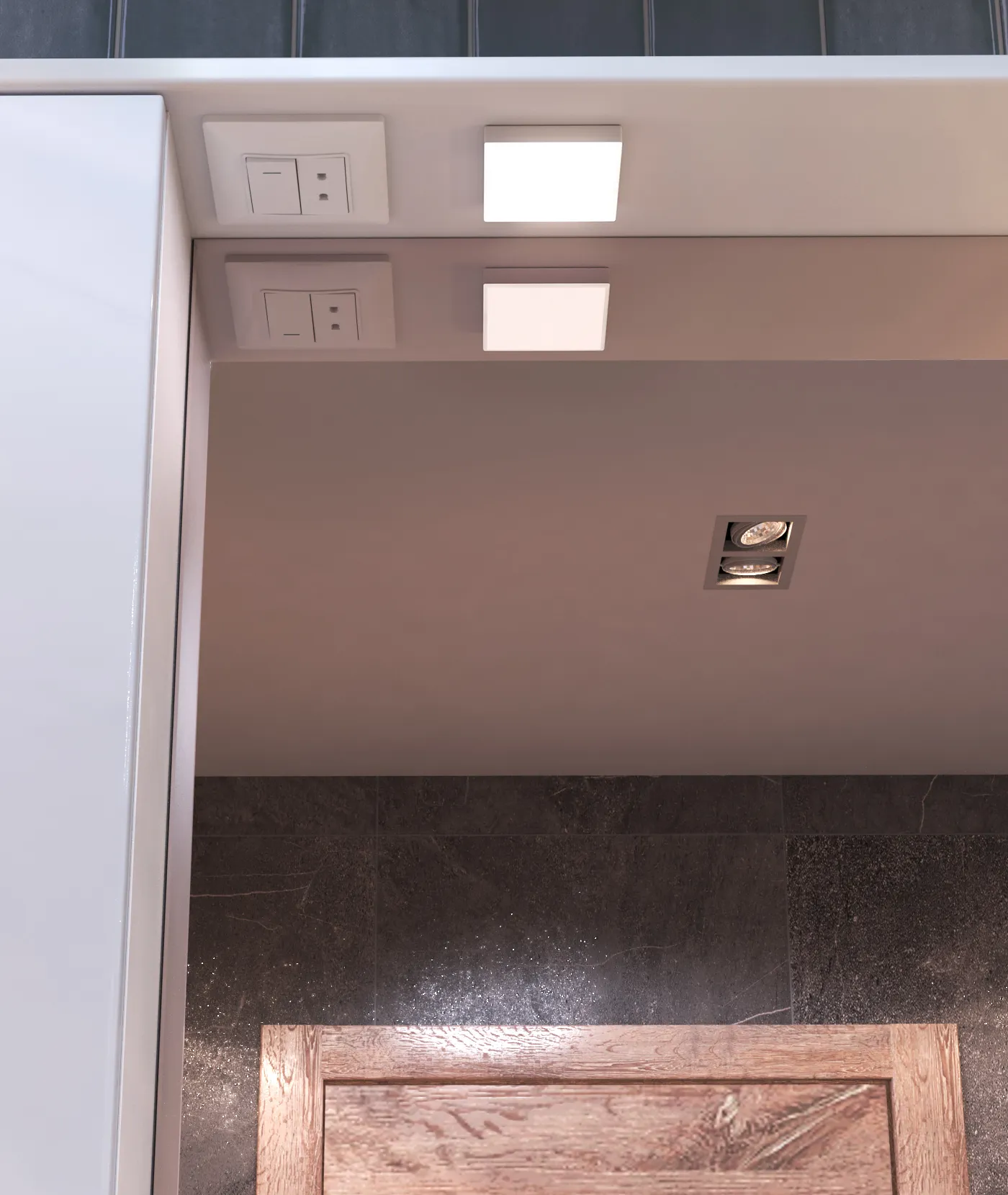 Шкаф VIGO навесной с зеркалом Callao 700 (левый) со спотом (z.CAL.70.L.El)