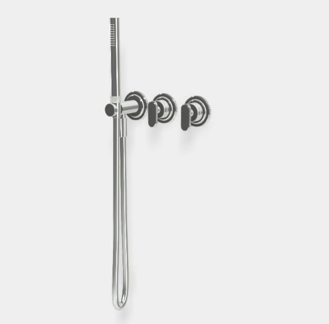 Смеситель для душа Fima Carlo Frattini Park Lane, на 2 потребителя, с душевым комплектом, хром (F1319WX8CR)