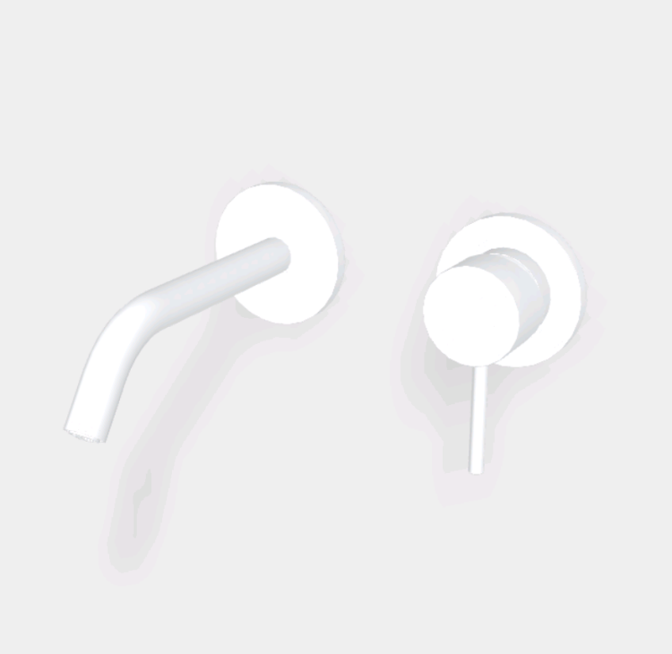 Смеситель для раковины Fima Carlo Frattini Spillo Up, белый матовый (F3051WX8BS)