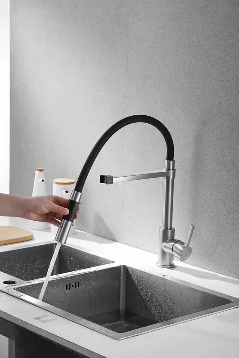 Смеситель для кухни Rose R133L, сатин