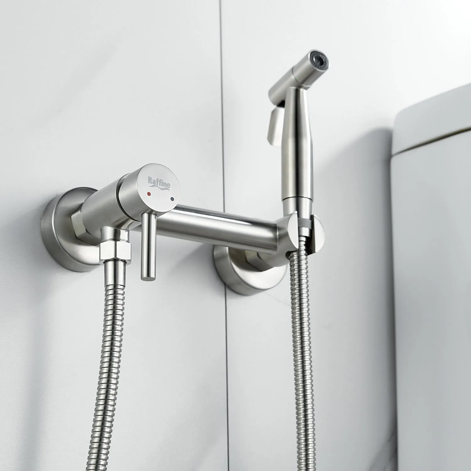 Гигиенический душ со смесителем Raffine F207L, сатин