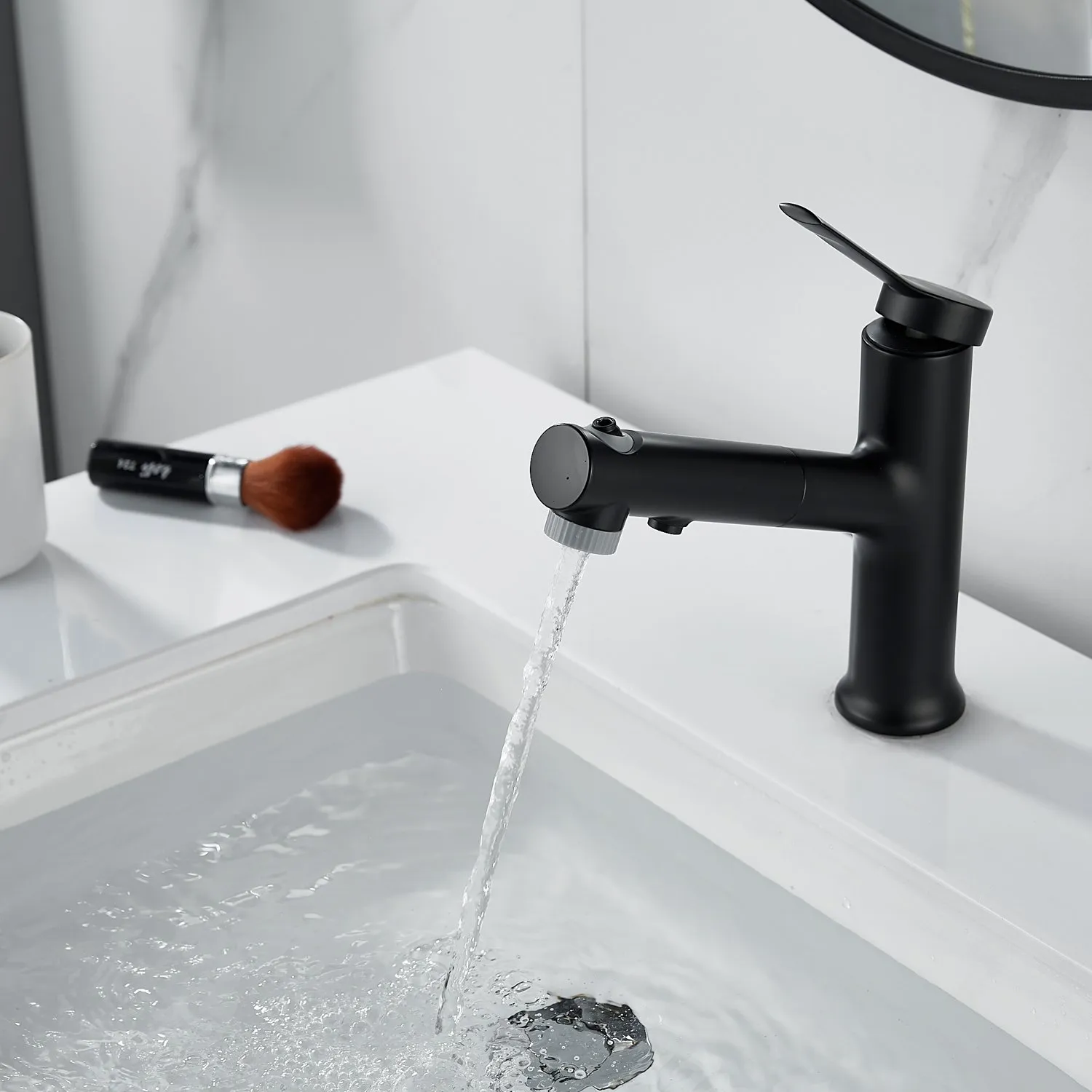 Смеситель для раковины многофункциональный Raffine F281H, черный