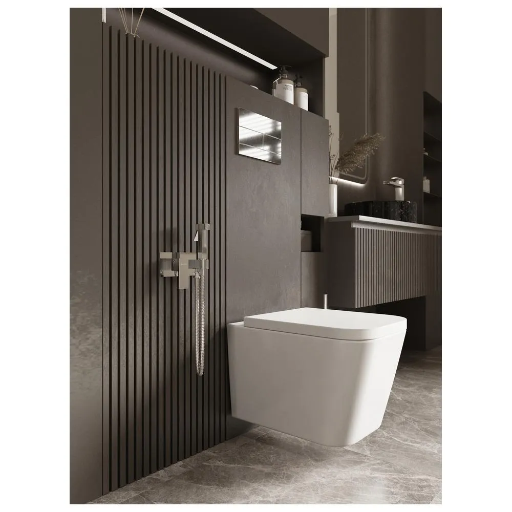 Гигиенический душ со смесителем встраиваемый Knotlor FHS02S1C, хром