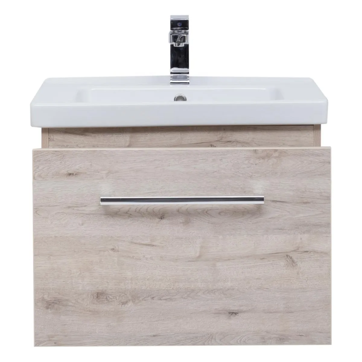 Тумба с раковиной подвесная Dreja Big Inn 65 см, дуб кантри