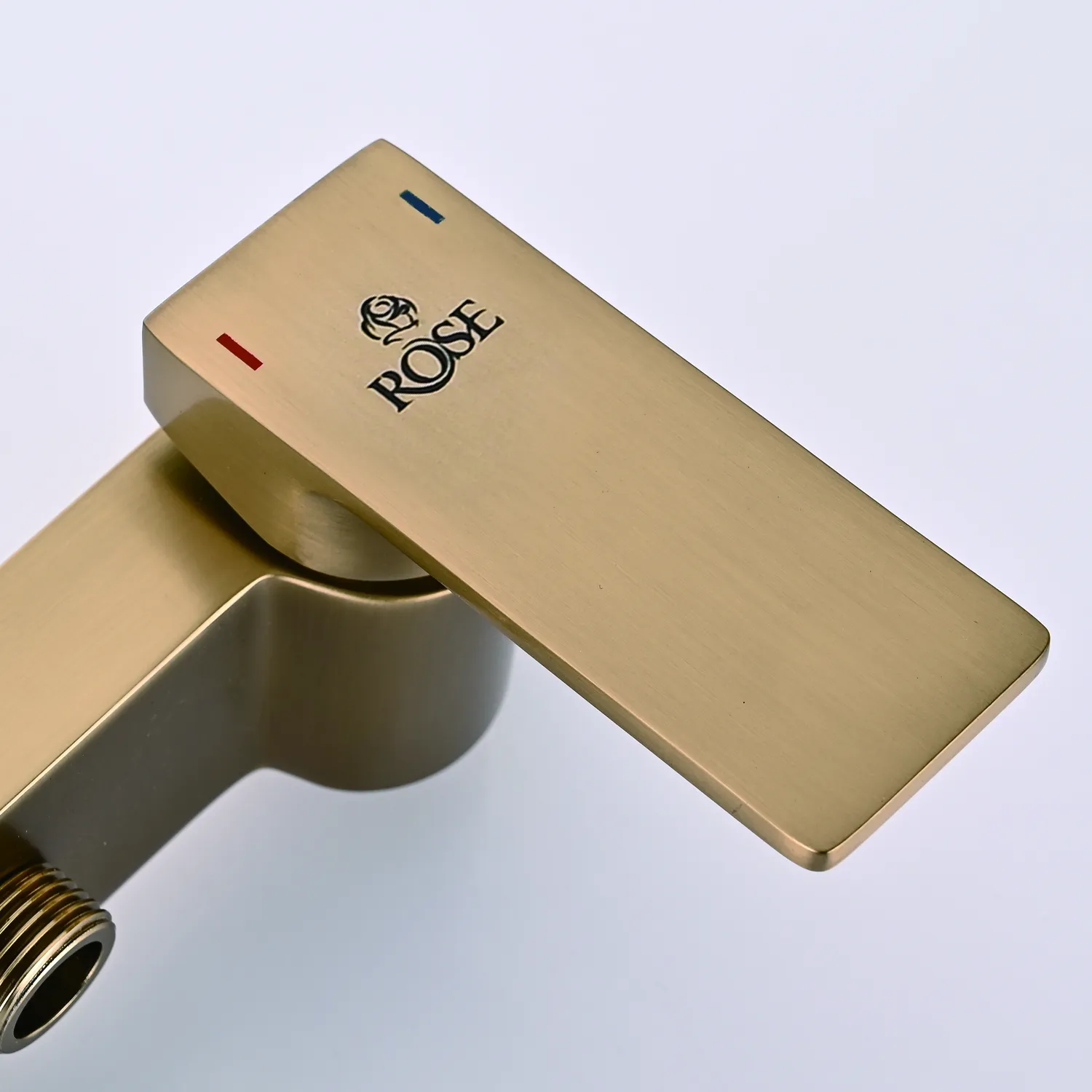 Гигиенический душ со смесителем Rose R1805G-1, золотой сатин