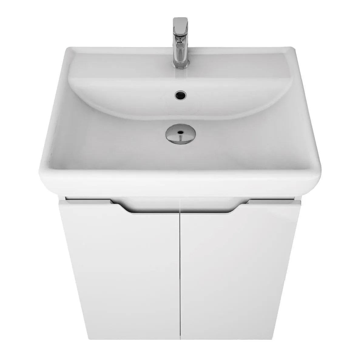 Тумба с раковиной подвесная Dreja Q Plus (D) 70 см, белый