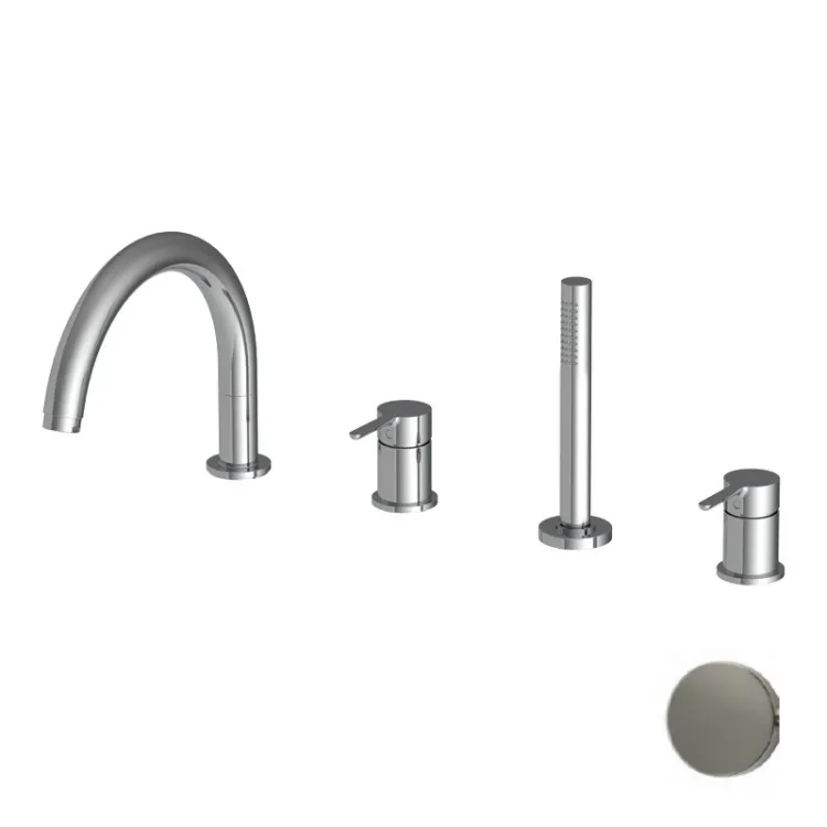 Смеситель для ванны и душа Fima Carlo Frattini Snap, никель брашированный (F3124NSN)