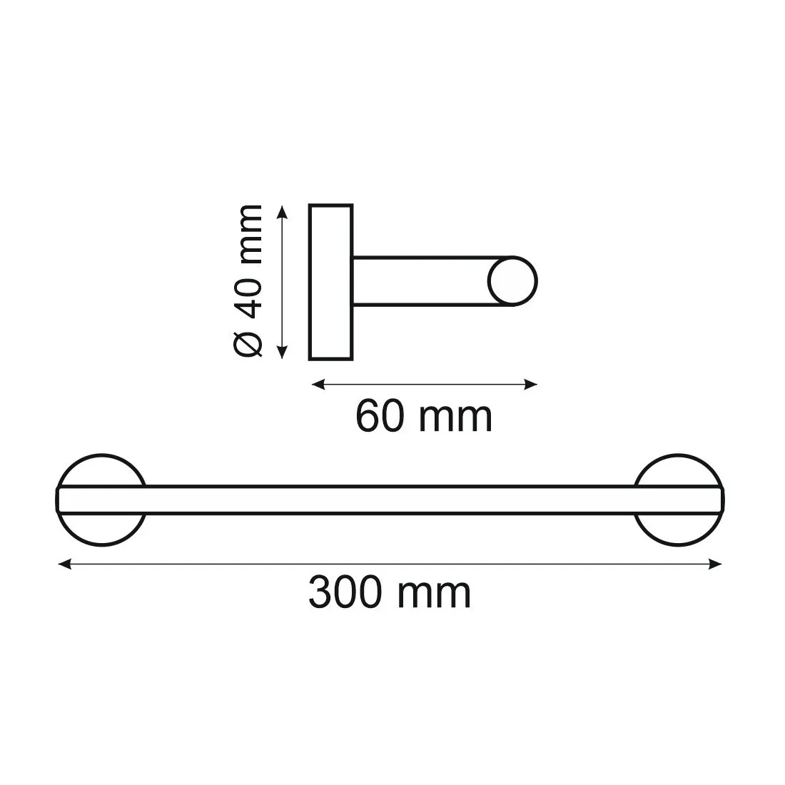 Полотенцедержатель 30 см Webert Rimini RI500501010, золото