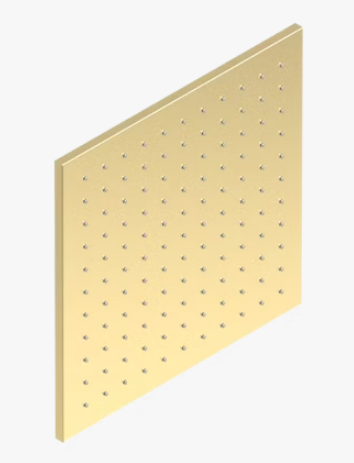 Верхний душ THG 300х300, золотистый PVD (G00 H52 280C)