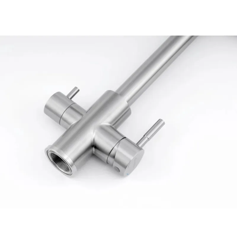 Смеситель для кухни с подключением фильтра Knotlor SS-08, сатин