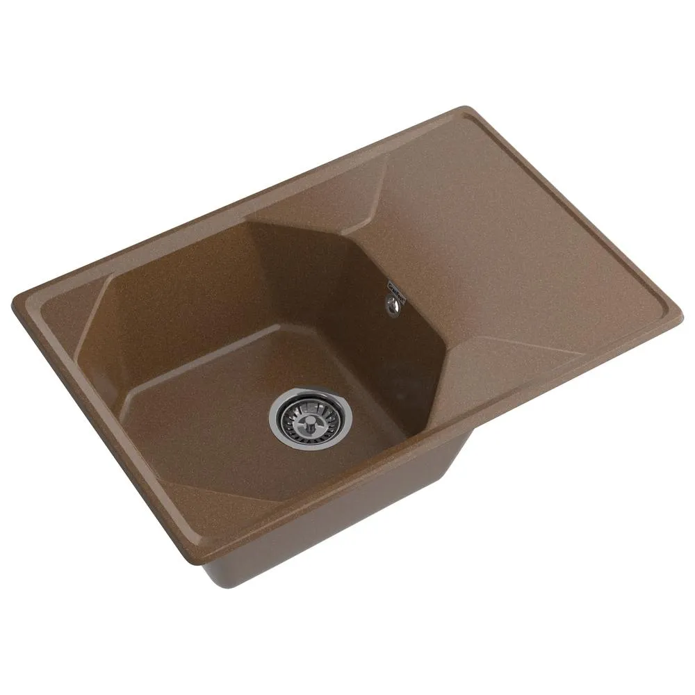 Кухонная мойка GranFest UNIQUE 740L, терракот