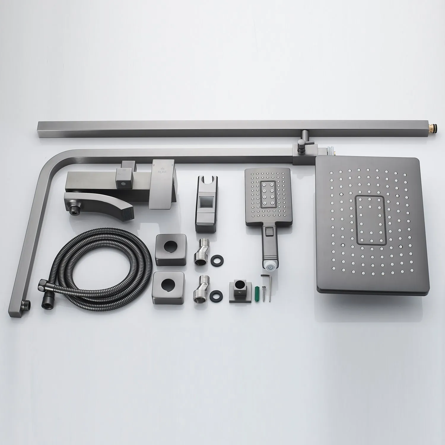 Душевая система Rose R1556T, пепельный